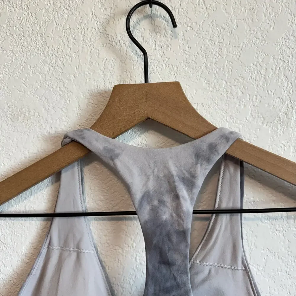 Lululemon Sweet Awakenings Wrap Front Bra Diamond Dye Stargaze Pitch Grey 8